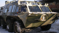 Вездеход ГАЗ-59037 может эксплуатироваться в зимних условиях 
